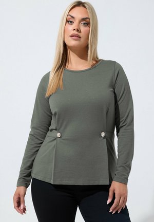 Yours Clothing, PLUS SIZE CASUAL TOPS - Long sleeved top - grey