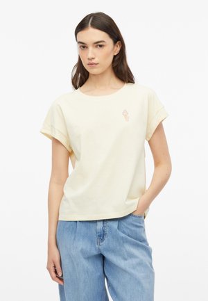 s.Oliver, T-SHIRT - Print T-shirt - helles beige