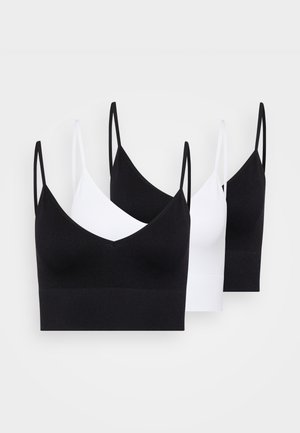 ONLVICKY V NECK 3 PACK  - Biustjė - black/bright white