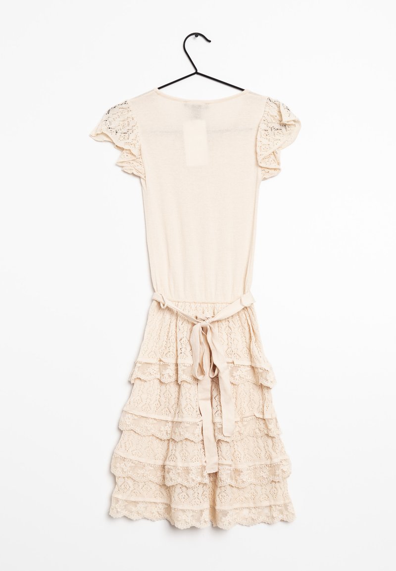 knee length dresses for ladies Mango Lace Cut-out Long Silk Slip Dress main image 1