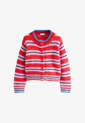 Next, REGULAR FIT - KNITTED CARDIGAN - Cardigan - red stripe
