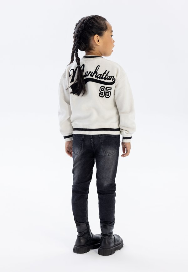 FLEECE VARSITY  - Bomberjacke - stone