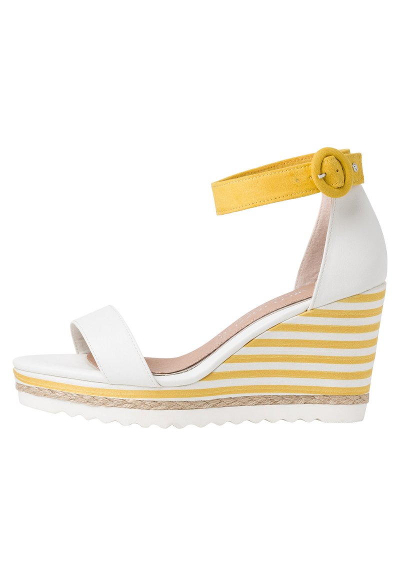 Marco Tozzi BY GUIDO MARIA KRETSCHMER - High Heel Sandalette - white/yellow