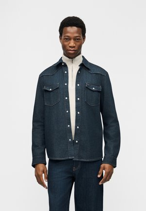 Tommy Jeans REGULAR FIT WESTERN DENIM SHIRT - Majica - denim dark