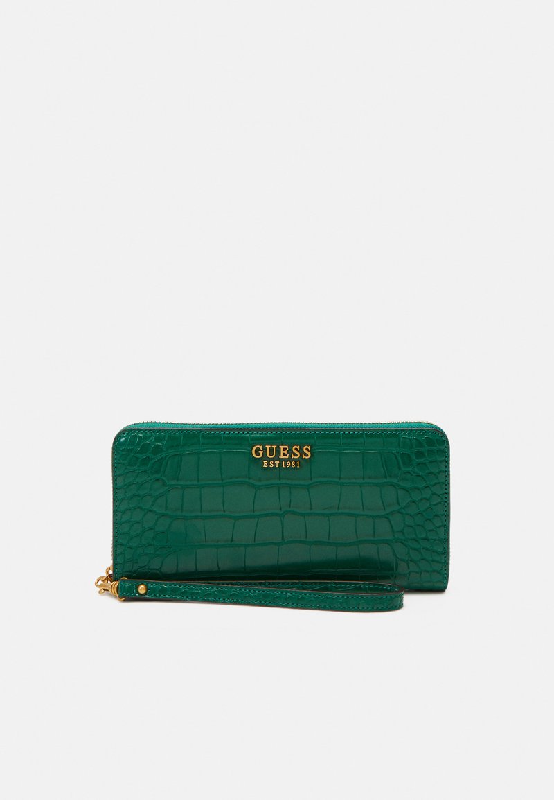 Guess LAUREL LARGE ZIP AROUND - Punge - emerald