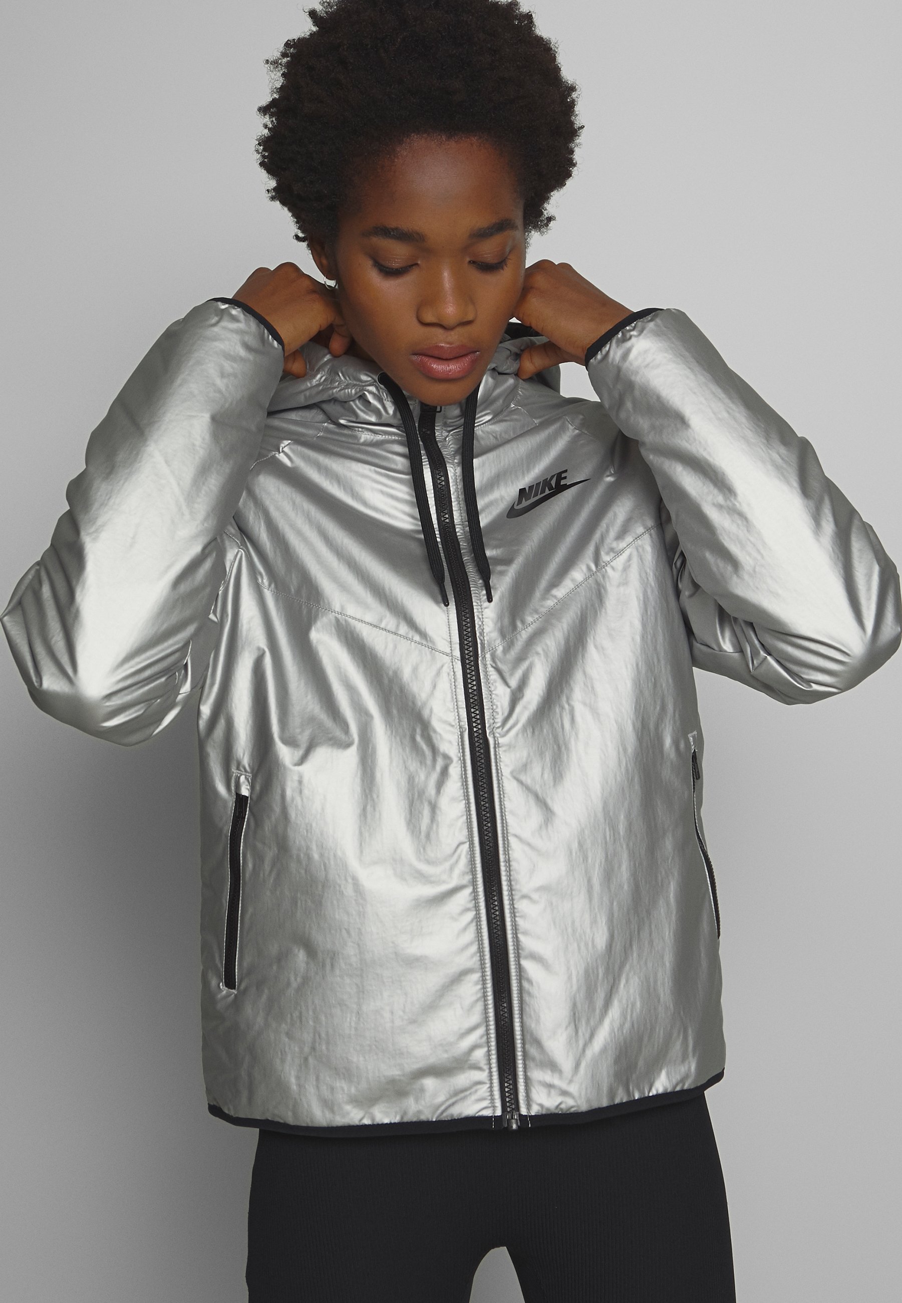 nike silver jacket