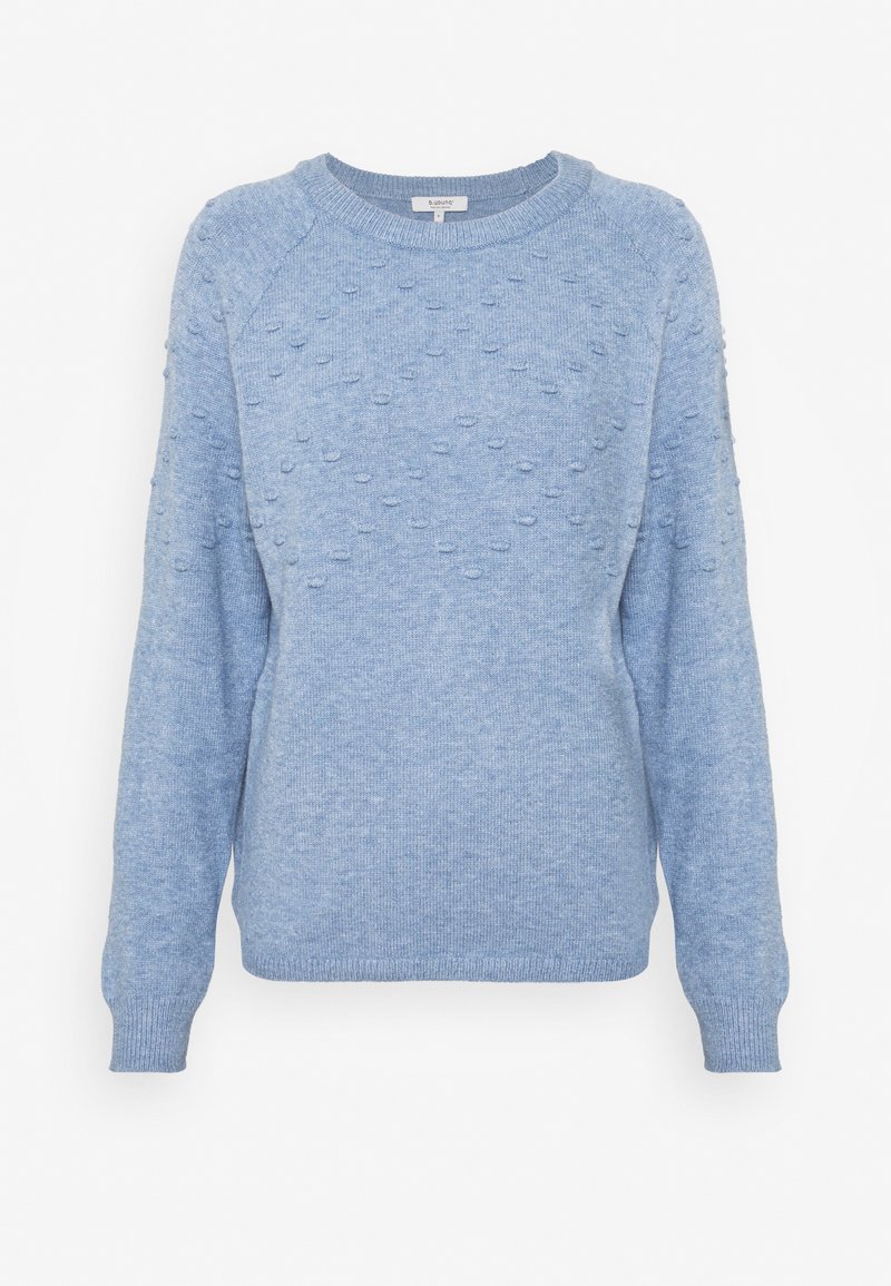 Damen Strickjacken | b.young BYNONINA DOT JUMPER Strickpullover stonewash melange/hellblau - LD03895 Damen Strickjacken | b.young BYNONINA DOT JUMPER Strickpullover stonewash melange/hellblau - LD03895
