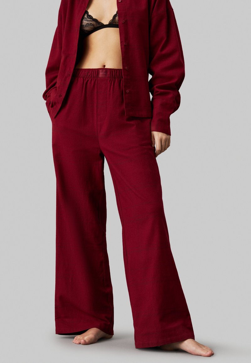 Calvin Klein Underwear Pizsama alsók - syrah plaid