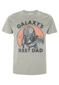 Star Wars STAR WARS: THE MANDALORIAN GALAXY MANDO UNISEX - Triko s potiskem - melange grey