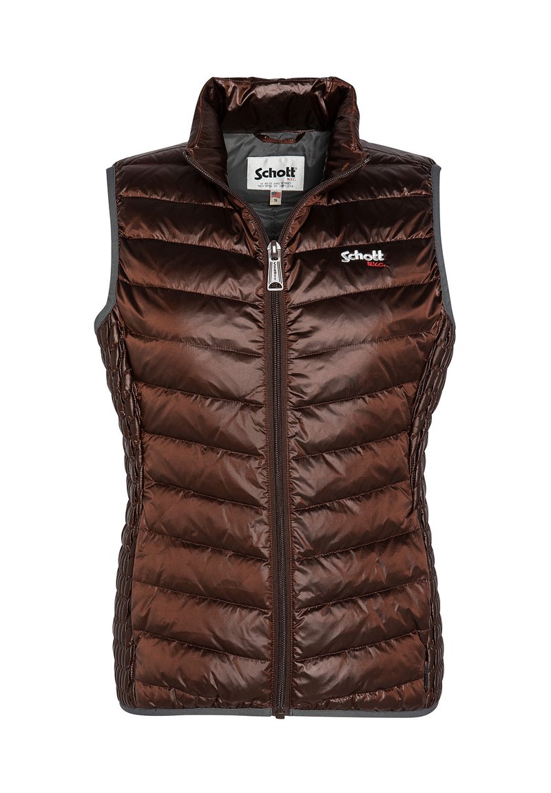 Schott Gewatteerde jas bruin