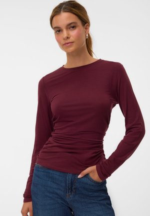 Vero Moda, VMAVA SARAH LS TOP JRS NOOS - Блуза с дълги ръкави - windsor wine