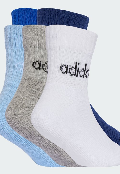 adidas 5 PACK - Sports socks - dark blue royal blue glow blue medium grey heather — photo 2