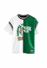 Next STRANGER THINGS  - REGULAR FIT - Printtipaita - white green