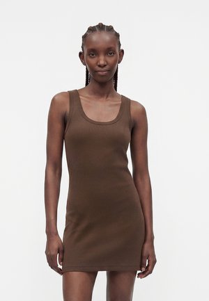 JJXX JXFRIDA SL U-NECK DRESS JRS EXP LN - Etui-jurk - demitasse