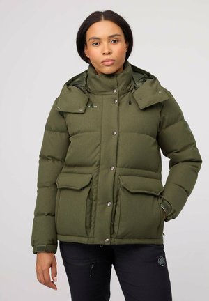 ROSEG IN HOODED - Daunenjacke - dark marsh