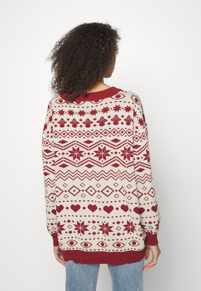 Damen Strickjacken | Monki Strickpullover red dark/rot - OI07854 Damen Strickjacken | Monki Strickpullover red dark/rot - OI07854