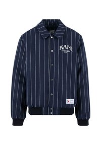 Karl Kani PINSTRIPES - Bombejakke - dark blue/off white