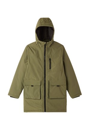 CON CAPPUCCIO - Cappotto invernale - verde militare