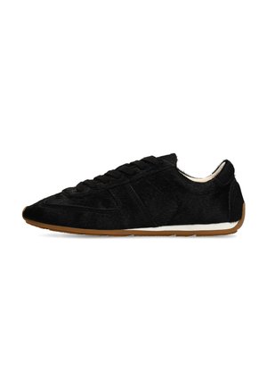sacha, BORDEAUXROTE PONY-HAIR-SNEAKER - Sneakers laag - black