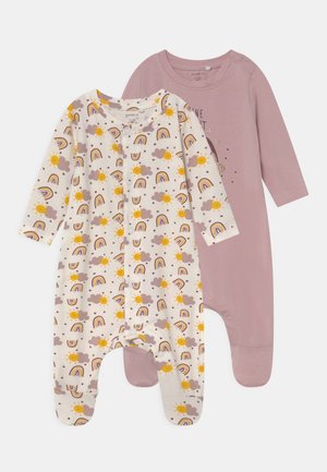 NBFTACCA NIGHTSUIT 2 PACK - Sleep suit - white alyssum