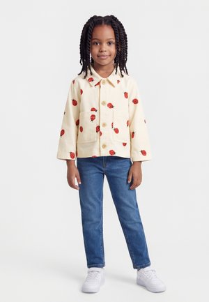 Lindex INDOOR WORKWEAR - Lengva striukė - off-white/red