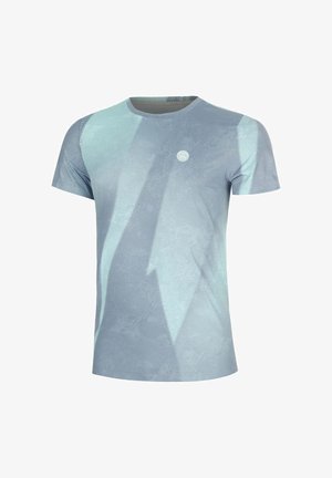 BIDI BADU, T-SHIRT FREEZE OUT T-SHIRT M - Camiseta estampada - smoke grey ocean blue