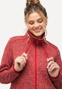 Ulla Popken HEATHER  - Giacca in pile - salsa