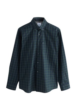 Next, EASY IRON BUTTON DOWN OXFORD SHIRT - Skjorter - green micro blackwatch