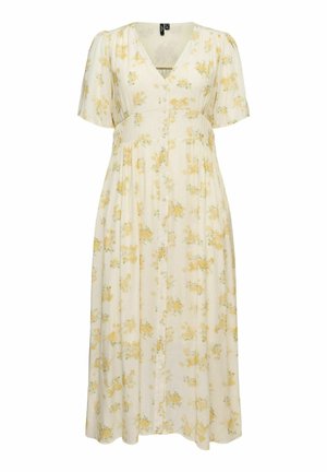 Vero Moda Curve, SMOCK DRESS VMCBELLA LONG DRESS - Maxikjoler - birch