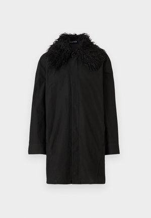 COLLARED SHIRT - Krátky kabát - black