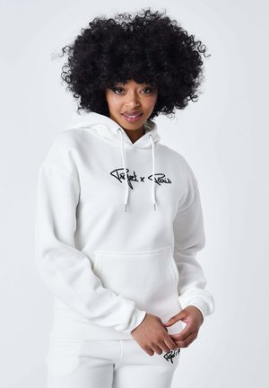 Hoodie - blanc cassé   noir