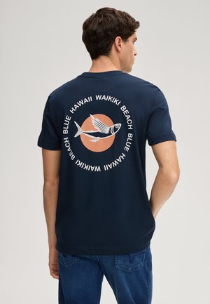 AUKAI - T-Shirt print - navy