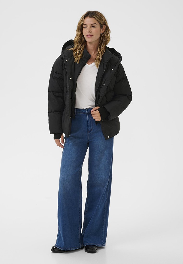 Cream Winterjas zwart