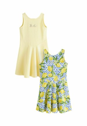 REGULAR FIT - 2 PACK - Jerseykleid - yellow