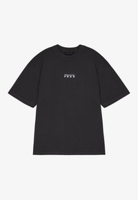 NISA HEAVY OVERSIZED TEE - Print T-shirt - washed black