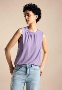 Street One JERSEY TOP - Linne - lila