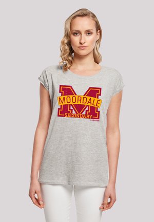 Print T-shirt - heather grey