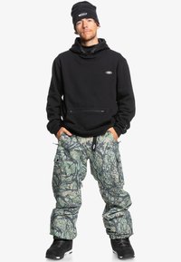 Quiksilver SNOW DOWN CARGO PANT - Calças de snowboard - woodland abstract sea spray
