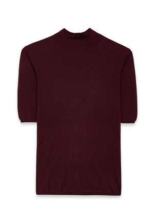 SHORT SLEEVE - Lihtne T-särk - plum