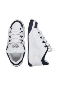 Ed Hardy FLIP LOW - FLAMING SKULL - Zapatillas skate - white/black
