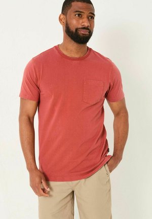 REGULAR FIT POCKET - T-Shirt basic - terracotta