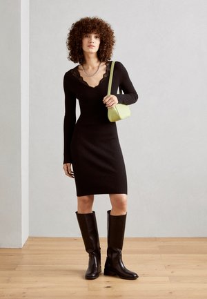 Anna Field Gebreide jurk - black