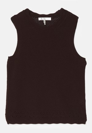 FRAME POINTELLE SLEEVELESS - Top - chocolate brown