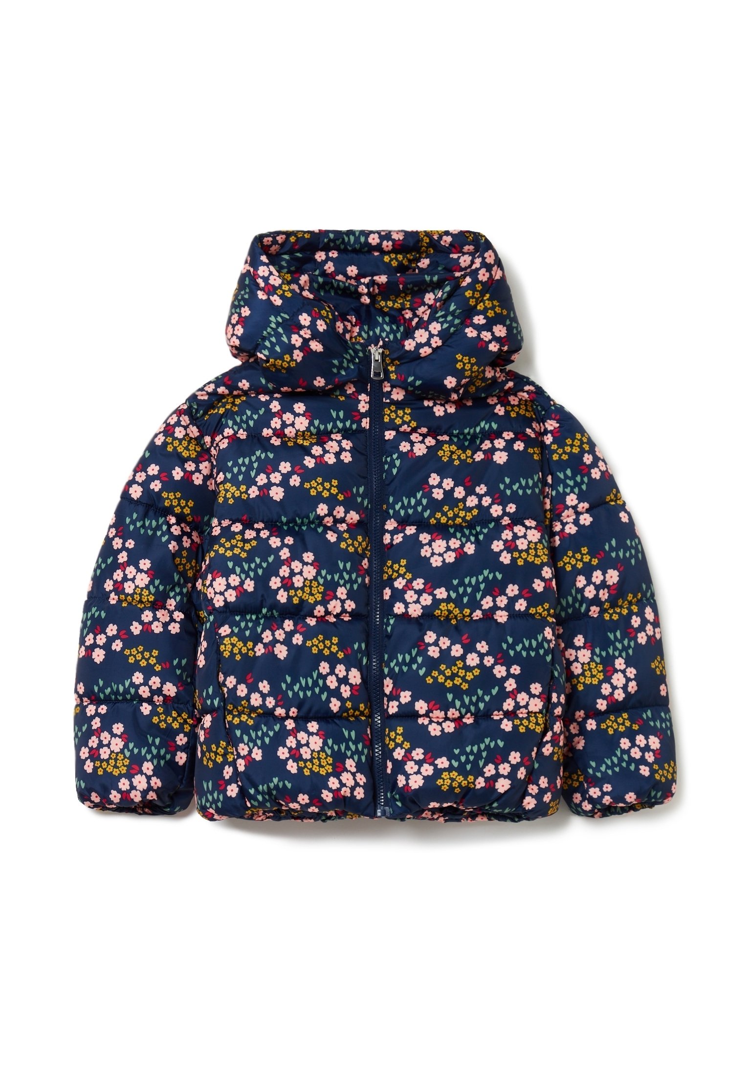 OVS WITH SMALL FLOWERS PRINT Giacca invernale dark blue/blu