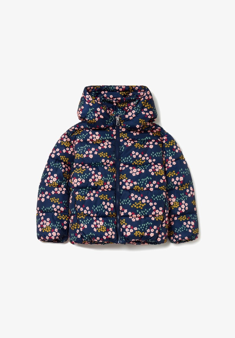 OVS WITH SMALL FLOWERS PRINT - Winter jacket - dark blue