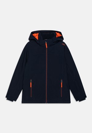 KID JACKET SNAPS HOOD - Snowboardjacke - blue/arancio