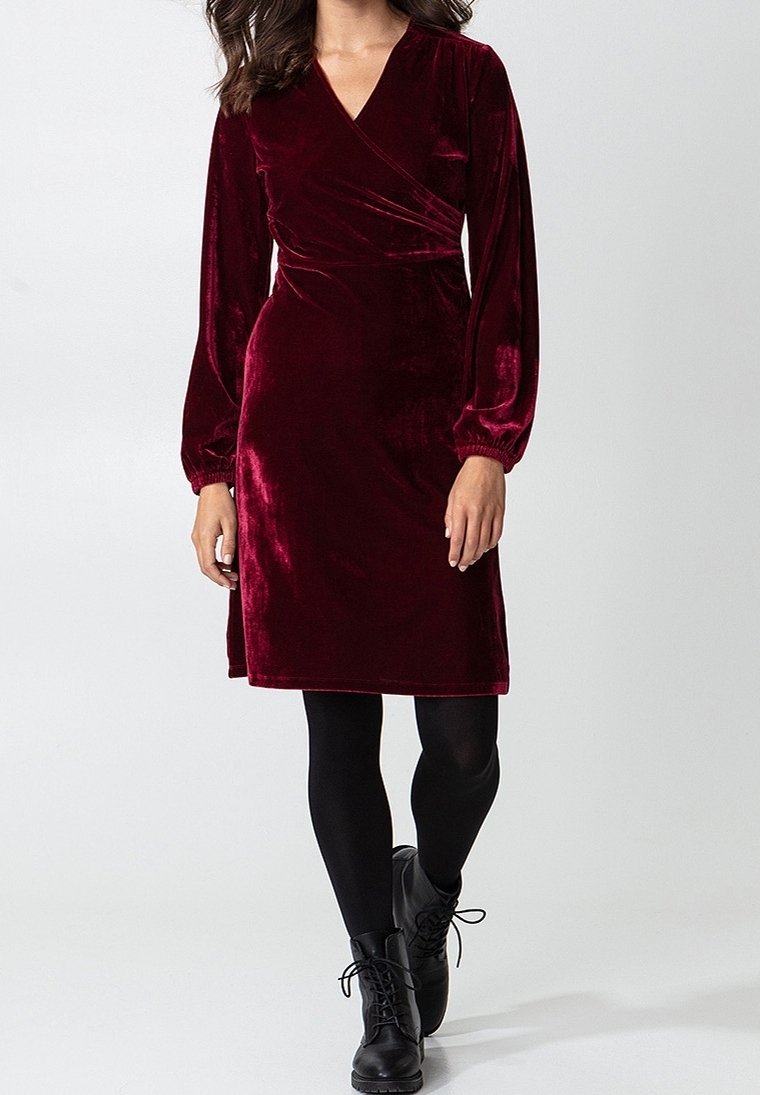 bodycon side cut out dress The Nellie Dress in Burgundy main image 0