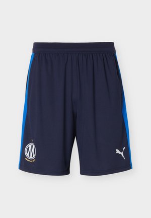 Puma, OLYMPIQUE MARSEILLE TRAINING SHORTS POCKETS - Klubruházat - deep navy/team royal