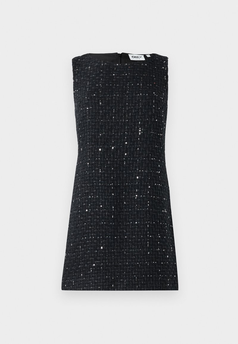 ONLY ONLICY BOUCLE SEQUIN DRESS - Cocktail dress / Party dress - black/black  - Zalando.co.uk