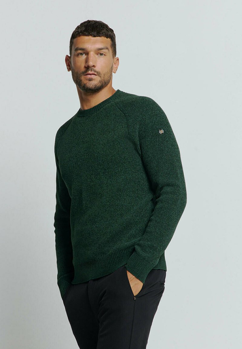 NO EXCESS CREWNECK - Strickpullover - dark green